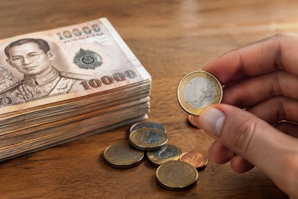 1 € en baht : quel est le taux de change et combien recevez-vous ?