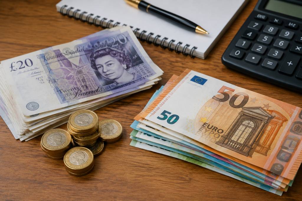 1 livres sterling en euros : conversion et taux de change actuel